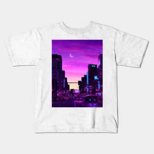 Neon Lights (Tokyo) Kids T-Shirt